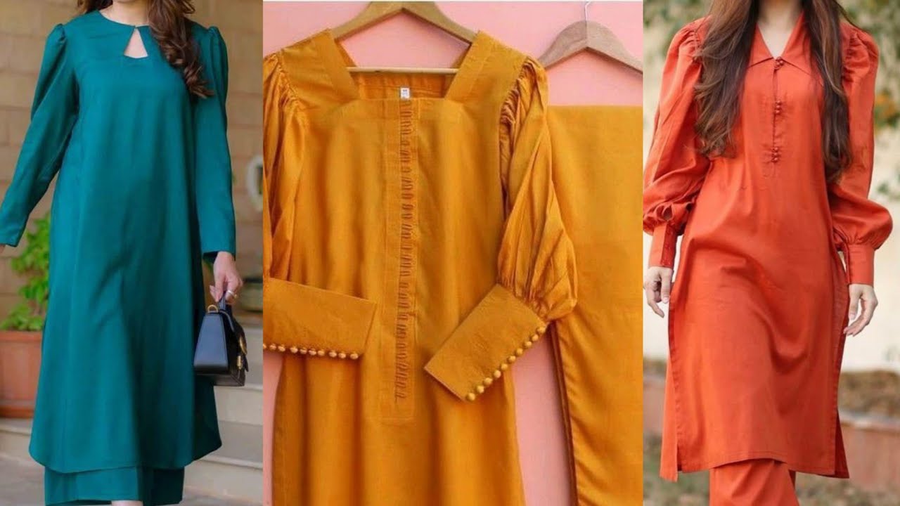 one colour dress design Kurti One Colour Dress Design One Colour Kurti Dresses For Girls, Latest  Karti Designs