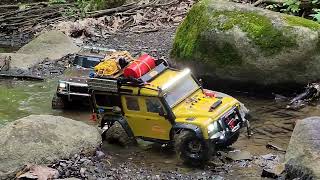 #RC #traxxas #epic #adventure #creek #mudding #f150 #defender #naturelovers