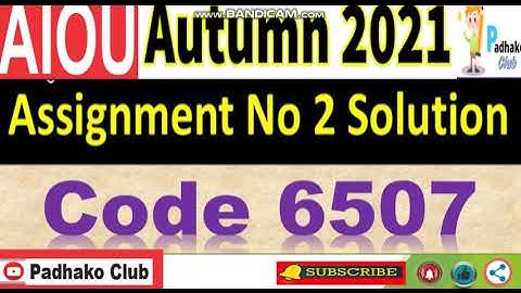 ⏩ AIOU Code 6507 Solved Assignment No.2 Autumn 2021 || Level: M.ED/MA Education