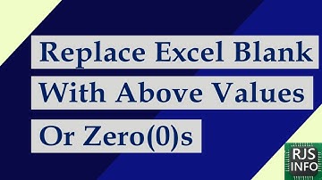 Excel fill blank cells with value above | excel fill down | Excel Tutoring