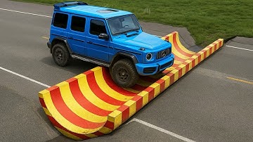 Cars vs Inverted Speed Bumps Challenge #2 in BeamNG Drive!