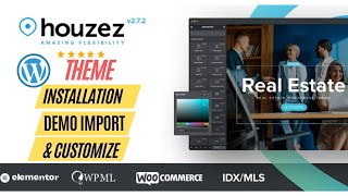 HOUZEZ 2.7.2 Real Estate WP GPL Theme Installation Demo Import 2022