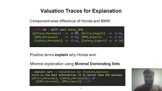 MADMAX: A Domain Specific Language For Explanatory Decision Making