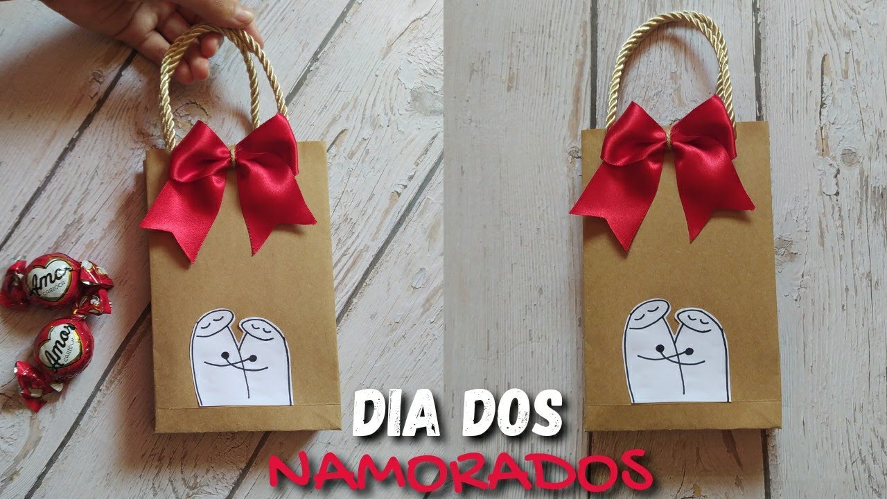 SACOLINHA PARA PRESENTE DE DIA DOS NAMORADOS 2023