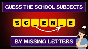 Raad de schoolvakken door middel van de ontbrekende letters-quiz | Kun jij een score van 25/25 ha...