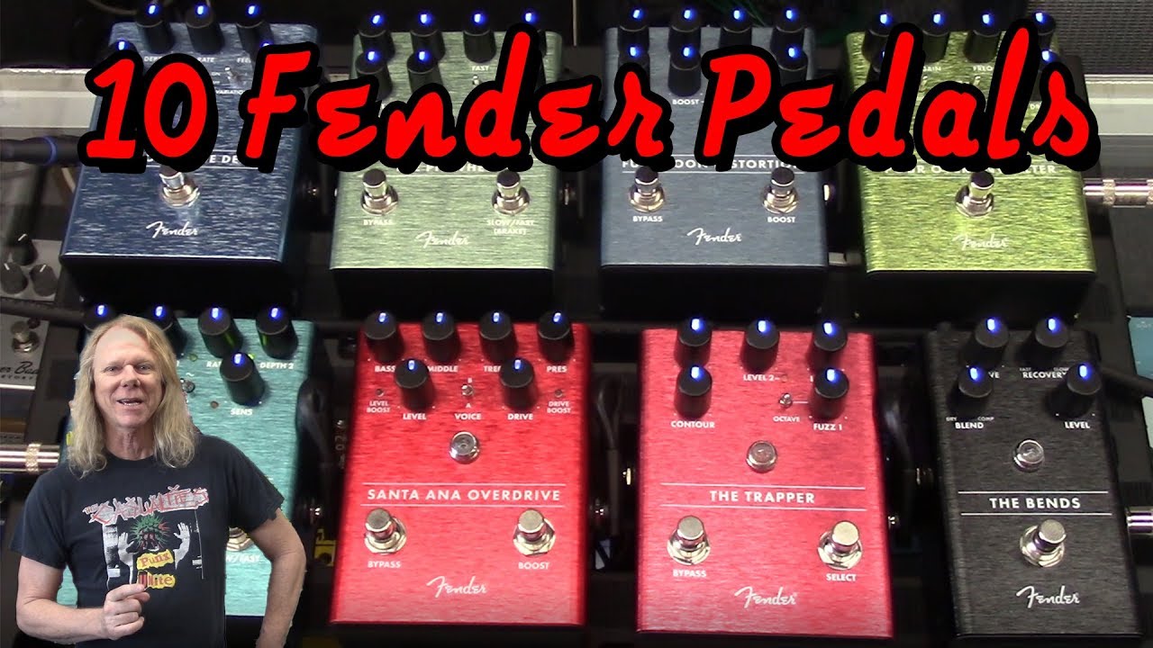 Quick Demo of New Fender Pedals YouTube