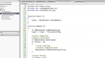 Tap To Break Unity Game Tutorial 11 of 16 - Gameplay: GUI Timer Stop Counting