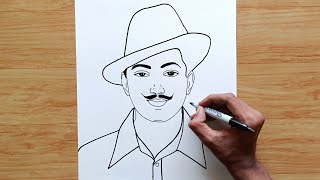 Collection 205+ bhagat singh drawing best