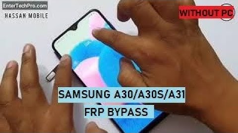 Frp bypass Samsung A30 SM-A305F android 10 without pc