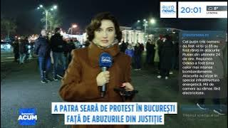 A patra seară de proteste în București.Tudor Chirilă, printre sutele de oameni din Piața Victoriei