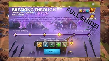 FULL BREAKING THROUGH GUIDE (ESCORTING CARAVAN) | Call Of Dragons