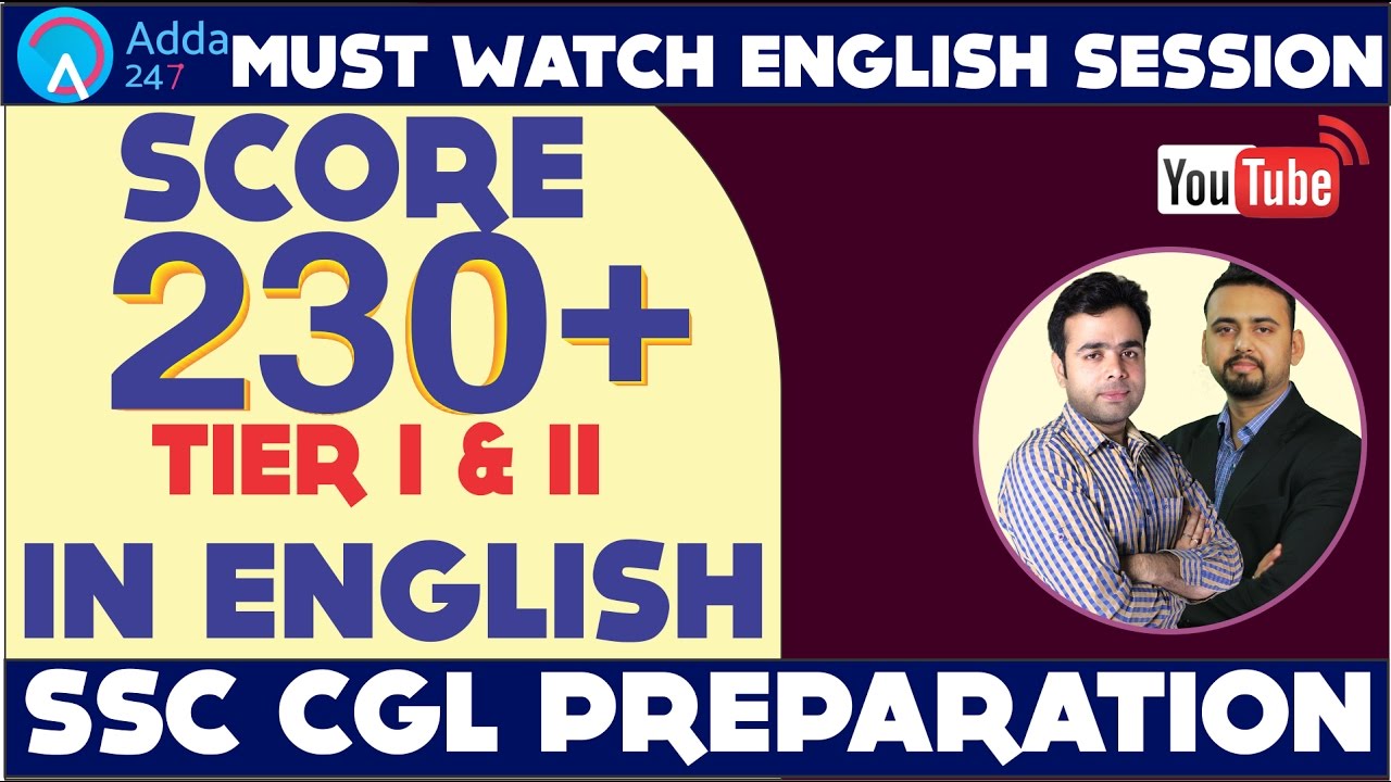 SSC CGL ENGLISH PREPARATION SCORE 230 IN SSC CGL 2017 MUST WATCH