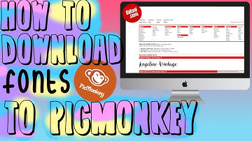 HOW TO DOWNLOAD FONTS TO PICMONKEY