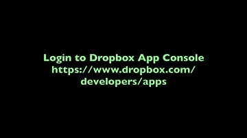 How create dropbox app for API and file chooser