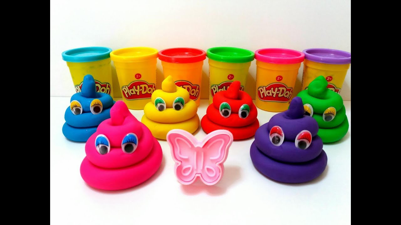 Play Doh Toilet Poop Fun Molds Learn Colors With Poop Creative For Kids YouTube