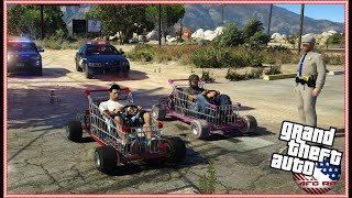 GTA 5 ROLEPLAY  RUNNING FROM COPS IN GO KART SHOPPING KART!!  EP. 996  AFG  CIV