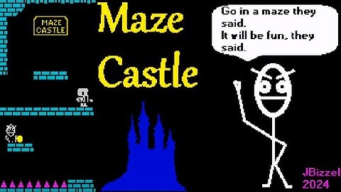 MAZE CASTLE (2024) Walkthrough, ZX Spectrum