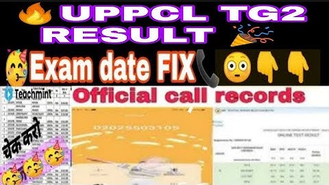 UPPCL TG2 RESULT 2021 LATEST UPDATE/ UPPCLTG2 RESULT/UPPCL TG2 RESULTDATE/UPPCLTG2 RESULT Teachmint