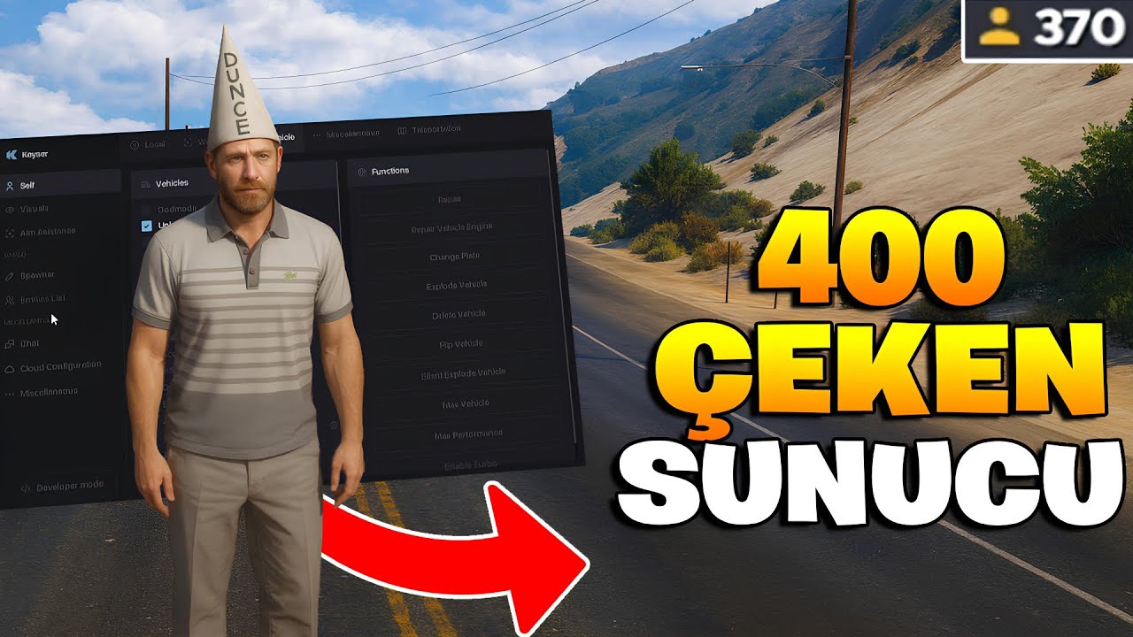 Hile Açıp Bütün Sunucuyu TROLLEDİM! - founder geldi (Fivem Hile Troll)