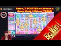 Aztaa, 7 SCATTER-es bónusz a Sugar Rush 1000-en,! YESSS!