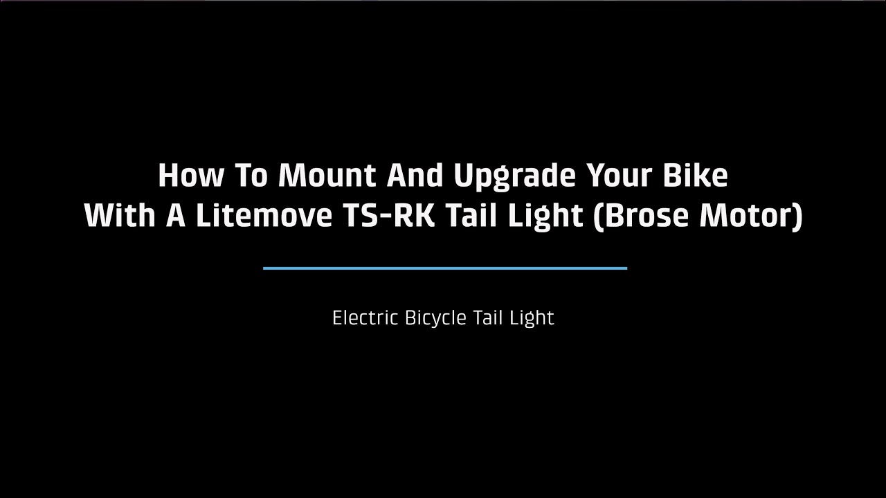 TS-RK Tail Light For Electric Bicycle – LITEMOVE