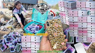 My Lucky ! Found iphone xs max (It's Worth 1000000$) & lot of phone iphone 14 pro max boxs