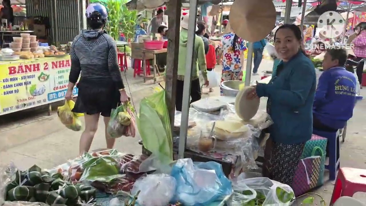 Hai tâm miền tây đi chợ tết quá vui 