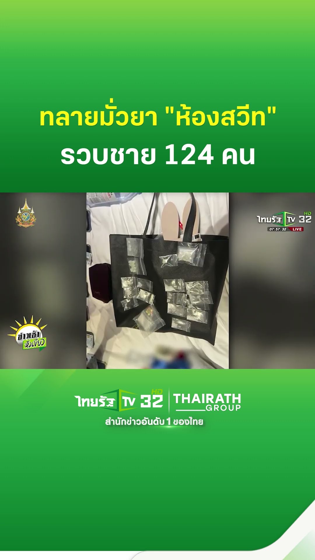 ตร.ทลายปาร์ตี้ ชาย กลุ่มลับ มั่วยาห้องสวีท รวบ 124 คน | ThairathTV