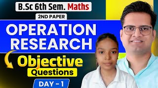 Operation Research(Part -1)! Objective Questions!Bsc 6th Semester Math 2nd Paper! Be DKDian 