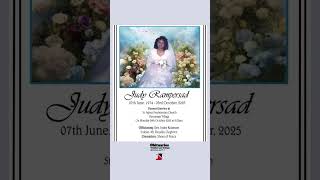 Judy Rampasad #obituaries #obituariestt