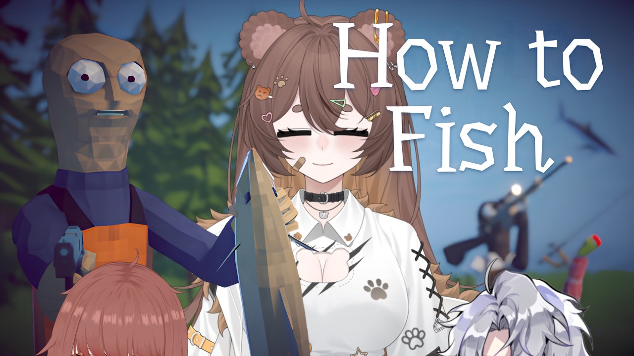 【How to fish】熊不用魚竿，熊用熊爪就好！🐻✨ ft. @moseko0930 @YangSu5394 | MYViki