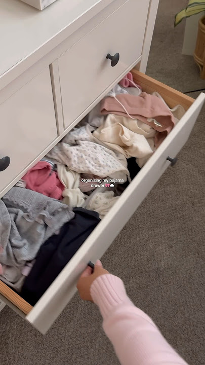 organizing my pajama drawer 🎀☁️ #organization #organize #clothing #ikea #reset #cleangirl #reels
