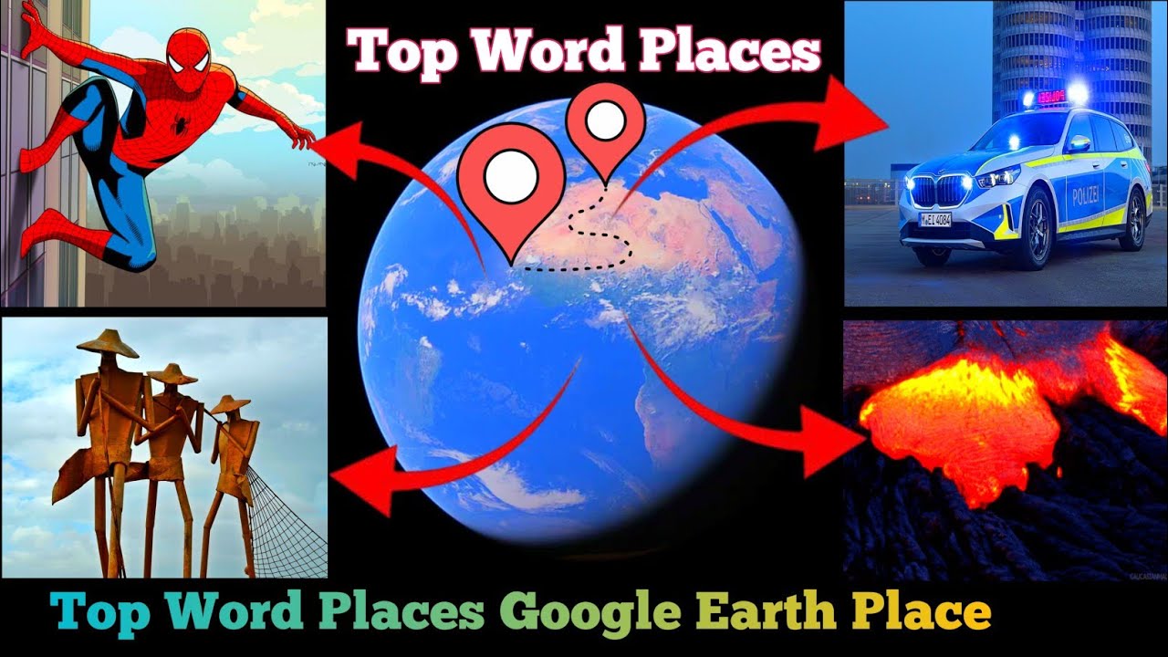 I Found 5 TOP TOP WORD PLACES 😶🌫️ in Real On Google Earth and Google Maps #googleearth #googlemaps