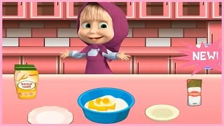 Masha And The Bear - Cooking Chocolate Cookies Game Video