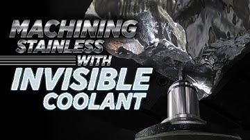 CNC Machining a 5 Axis Matterhorn out of 316 Stainless Steel with Invisible MQL Coolant