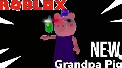 ROBLOX piggy custom Grandpa Piggy character showcasing|2023