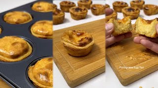 EGG TART | Portuguese Style Flaky Egg Tart Recipe by Yeast Mode 9,480 views 2 months ago 3 minutes, 33 seconds
