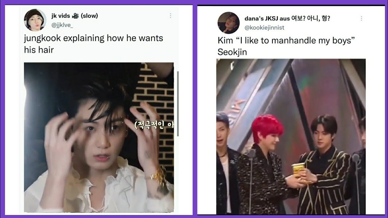 BTS meme tweets bc vampire JK is a cultural reset