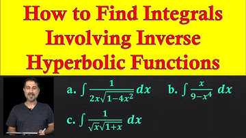 How to Find an Indefinite Integral Involving Hyperbolic Functions - Part b