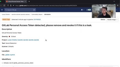 Demo: Automatic revocation of leaked Personal Access Tokens