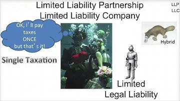 Forms Of Business Ownership - LLP & LLC - Video Slides 1-8