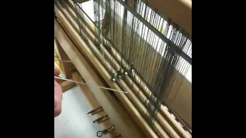 Sue Makes a String Heddle - (Used to repair threading error)