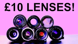 The BEST £10 Vintage Lenses! ASTONISHING Vintage Optics - For Peanuts!