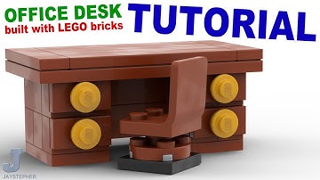 LEGO Office Desk How To Tutorial