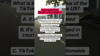 What is the current status of the TikTok ban law in the US ? #shorts