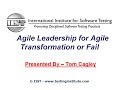 Software Testing Training | Agile Leadership for Agile Transformation or Fail