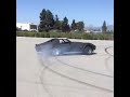 Badass corvette  doing burnout!