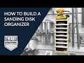 How to build a sanding disk organizer  diy woodworking shop project