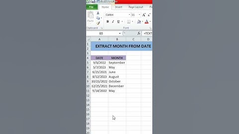 EXTRACT MONTH FROM DATE THROUGH TEXT FORMULA #shorts #viral #trending #youtubeshorts #shortsfeed