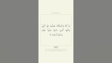 قرآن سورة الأحزاب ٥٦ | القارئ: هيثم الدخين | #قرآن #quran